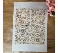 Stencils for Painting on Wood,A4 29cm Leaf Geometry Reusable Drawing Templates Stencils for Painting on Wall,Card Making Supplies,Home Décor Style M