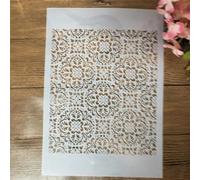 Stencils for Painting on Wood,A4 29cm Leaf Geometry Reusable Drawing Templates Stencils for Painting on Wall,Card Making Supplies,Home Décor Style K