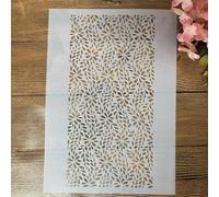 Stencils for Painting on Wood,A4 29cm Leaf Geometry Reusable Drawing Templates Stencils for Painting on Wall,Card Making Supplies,Home Décor Style E