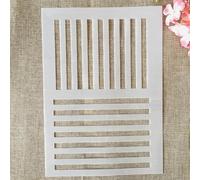 Stencils for Painting on Wood,A4 29cm Line Bar Geometry Reusable Drawing Templates Stencils for Painting on Wall,Card Making Supplies,Home Décor