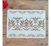 Stencils for Painting on Wood,A4 29x21cm Cake Reusable Layering Stencils for Painting DIY Craft on Wood Wall Home Decor Scrapbook Coloring Template