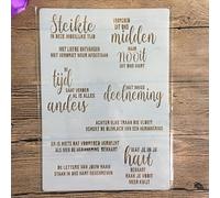Stencils for Painting on Wood,A4 29x21cm English Inspirational Blessings Reusable Layering Stencils for Painting DIY Craft on Wood Wall Home Decor Scrapbook Coloring Template Pattern G