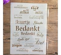 Stencils for Painting on Wood,A4 29x21cm English Inspirational Blessings Reusable Layering Stencils for Painting DIY Craft on Wood Wall Home Decor Scrapbook Coloring Template Pattern B