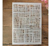 Stencils for Painting on Wood, A5 Size 8.25 Inch Circle Stencils for Crafts, Reusable Stencils for Walls, Canvas, Rock, Fabric, Wood, Signs with D Pattern