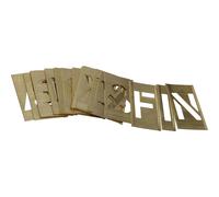 Stencils Interlocking Brass Number Stencil Set