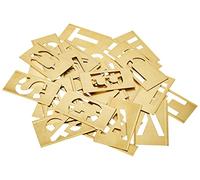 Stencils TOO-STNL2LB Set of Pp Brass Locking - Letters 2in
