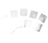 Premium Zinc Stencils Set For Crafting And Marking - 1 Inch Figures In Convenient Wallet