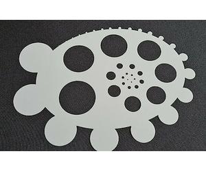 StencilsShop Circles Shape Geometric Stencil FX Texture Freehand Airbrushing Face and Body Painting Mask Pattern Template Flexible Reusable Mylar Shield Art Tool
