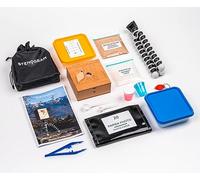STENOGRAM Photography Kit - Discovery Pinhole Kit with 20 Refills, Beech Wood Device, Magnetic Closure, Portable Development Laboratory, Colored Film
