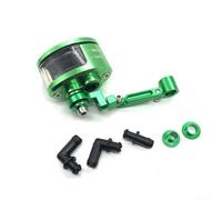 Stent Bracket Designed for Motorcycle Brake and Clutch Master Cylinder Reservoir Mounting on Handlebar for CNC Applications (Green)