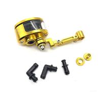 Stent Bracket Designed for Motorcycle Brake and Clutch Master Cylinder Reservoir Mounting on Handlebar for CNC Applications (Gold)