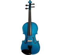 Stentor Harlequin Violin Outfit 1/2 Size, Violin for Intermediates with P&H Fibreglass Bow, Lightweight Case, Colourful String Instrument 1401EBU, Marine Blue