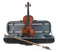 Stentor Graduate Violin Outfit 3/4 Full Size, Violin for Intermediates, Adults & Kids 9+ with Wood Bow, Oblong Carry Case & Accessories, Steel Core String Instrument, 1542C
