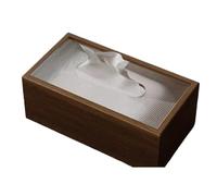 Steowsey 1 PCS Wooden Box Vintage Wood Decor Napkin Holder Wooden Towel Basket Cardboard Box Storage Tray Japanese-Style