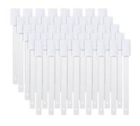 Steowsey 100 Piece Crevice Cleaning Brushes Tools Hole Brush Disposable Toilet Brush PP+Non-Woven Fabric Keyboard Scrub Brush for Window Door Track