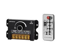 Steowsey 12v LED Dimmer Switch with Remote Control &Timer Function, DC 5-24V 40A Aluminum Housing PWM Dimming Controller