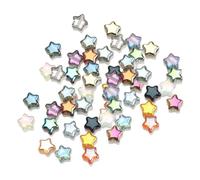 Steowsey 200Pcs 8mm Star Bead Colorful Beads for Jewelry Bracelet Making DIY Crafts Gifts for