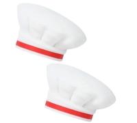 Steowsey 2Piece Reusable Silicone Wine Stopper Chef Hat Shaped Stoppers Champagne Beverage Stoppers Wine Stopper White