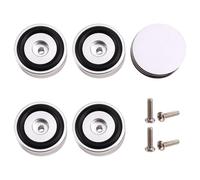 Steowsey 4PCS HiFi Turntable Isolation Feet Stand Speakers Spikes Audio Pads, for Amplifier/Speaker/Turntable 40X15mm Silver