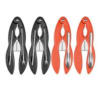 Steowsey 4PCS Portable Seafood Crackers and Tools Portable Seafood Crackers and Tools Multifunctional Crab Leg Crackers Tool Kit