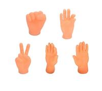 Steowsey 5 Piece Funny Mini Gloves Toy for Cats and Puppy, As Shown Rubber Cute Tiny Hands for Cats, Stretchable Hands Cat Toy