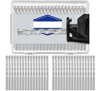 Steowsey 50 Pieces Drywall Drill Bits Pilot Point Cutting Drill Bits Diameter Drywall Router for Spiral Saws (5/32 Inch)