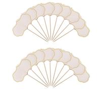 Steowsey 50PCS Chalkboard Cupcake Toppers Picks Charcuterie Board Buffet Labels Food Tag Blank Toothpick Flag Appetizer Signs B Easy to Use 9 X 15CM