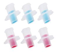 Steowsey 6 Pack Cupcake Plunger Cutter Pastry Corer Plunger Cutter Pastry Corer Decorating Divider Cake Filler Tool,3 Red+3 Blue Easy to Use