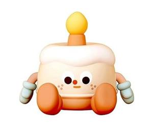 Steowsey Adorable Rechargeable LED Night Lamp for Kids Bedrooms Soft Silicone Touch Lamp with Warm Light Birthday Cake Design Easy to Use