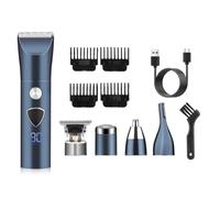 Steowsey Beard Trimmer for Men Electric Hair Clipper Cordless Mens Grooming 5 in 1 Kit Hair Trimmer & Mustache Trimmer & Nose
