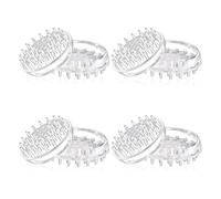 Steowsey Carpet Protectors 8Pcs Spiked Caster Cups Floor Saver Pads Clear Spiked Floor Castor Cups Spiked Furniture Cup