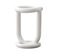 Steowsey Ceramic Toothbrush Holder Bathroom Shelving Toothpaste Holder Storage Rack Bathroom Product Shelf Desktop StorageHolderB
