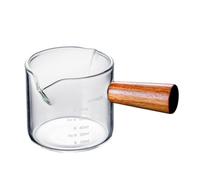 Steowsey Colored Espresso Shot Glass Double Spouts, Measuring Triple Pitcher Milk Cup with 2 Spouts Easy Install Easy to Use