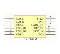 Steowsey CX1000AM Serial Controlled Voice Player Module MP3 Voice Chip Module Trigger Voice Broadcast Custom Audio Soldered