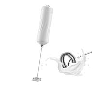 Steowsey Handheld Electric Milk Frother Mini Foam Maker Drink Mixer Whisk Beater for Coffee Latte Matcha White