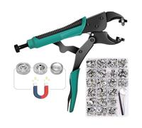 Steowsey Heavy Duty Snap Fastener Pliers with 323 Piece Canvas Snap Kit