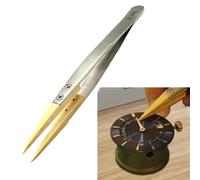 Steowsey High End Tipped Tweezers Pointed Tweezers Professional Watch Repair Tool Easy to Handle Boxwood Tip Tweezers