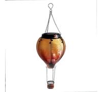 Steowsey Hot Air Balloon Solar Lantern with Candle Holder for Outdoor Garden Decor,Hanging Solar Lights Outdoor