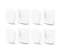 Steowsey Magnetic Remote Control Holder Wall Mount, 4 Pair Remote Control Organizers Storage Self-Adhesive TV Remote White Easy Install