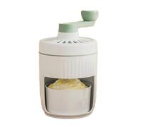 Steowsey Manual Rotary Portable Ice Crusher Shaved Ice Machine with Ice Trays Hand-Cranked Ice Crusher Drinks Chopper Stirrer,A