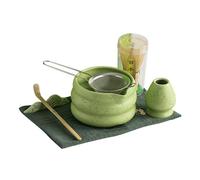 Steowsey Matcha Green Tea Whisk Teaware Japanese Ceremony Bamboo Chasen Tea Tool Tea Brush Exquisite Matcha Kit for Teaset Green