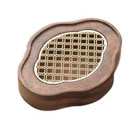 Steowsey Mini Solid Wood Tea Tray Chinese Style Retro Water Storage Pot Holder Portable Outdoor Travel Small Dry Bubble Tea Table 14 X 18 X 4cm