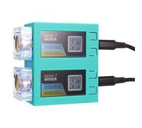 Steowsey NerdMiner V2 Miner 78KH/S*2 Dual Screen BTC Solo Lottery Miner Bitcoin Nerd Miner Miner with Luminous Fan D