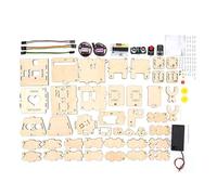 Steowsey Programmable Dual Intelligent Programmable Welcome Robot Kit DIY Science Experiment for Youth STEAM Education Model