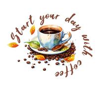 Steowsey Restaurant Background Decoration Self-Adhesive Decals Mural for Cafe Kitchen Room Home Decor 1 Piece