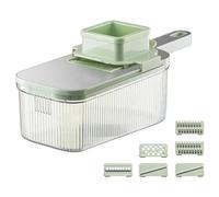 Steowsey, Shredders with Clear Container, Multifunctional Manual Food Grater, Detachable Kitchen Slicing Tool B