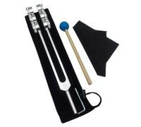 Steowsey Tuning Fork Set, Tuning Forks Fit for Healing Chakra,Sound Therapy,Keep Body,Mind and Spirit in Perfect Harmony Silver Chakra Tuning Forks OTTO32HZ