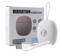 Steowsey Vibrating Alarm Clock for Heavy Sleepers Hearing Impaired Deaf Teens, Charge Operated for Travel or Home Use