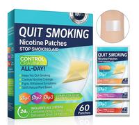 (Step 1-2-3 180pcs) 60pcs Smoking Aid Stop Patch,easy Effective Help Quit Smoking Stickers Safety
