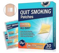 Step 1 21mg Quit Smoking Patch - 30 Patches, 8 Weeks All-Day Nicotine Replacement, Plant-Based, Safe & Effective